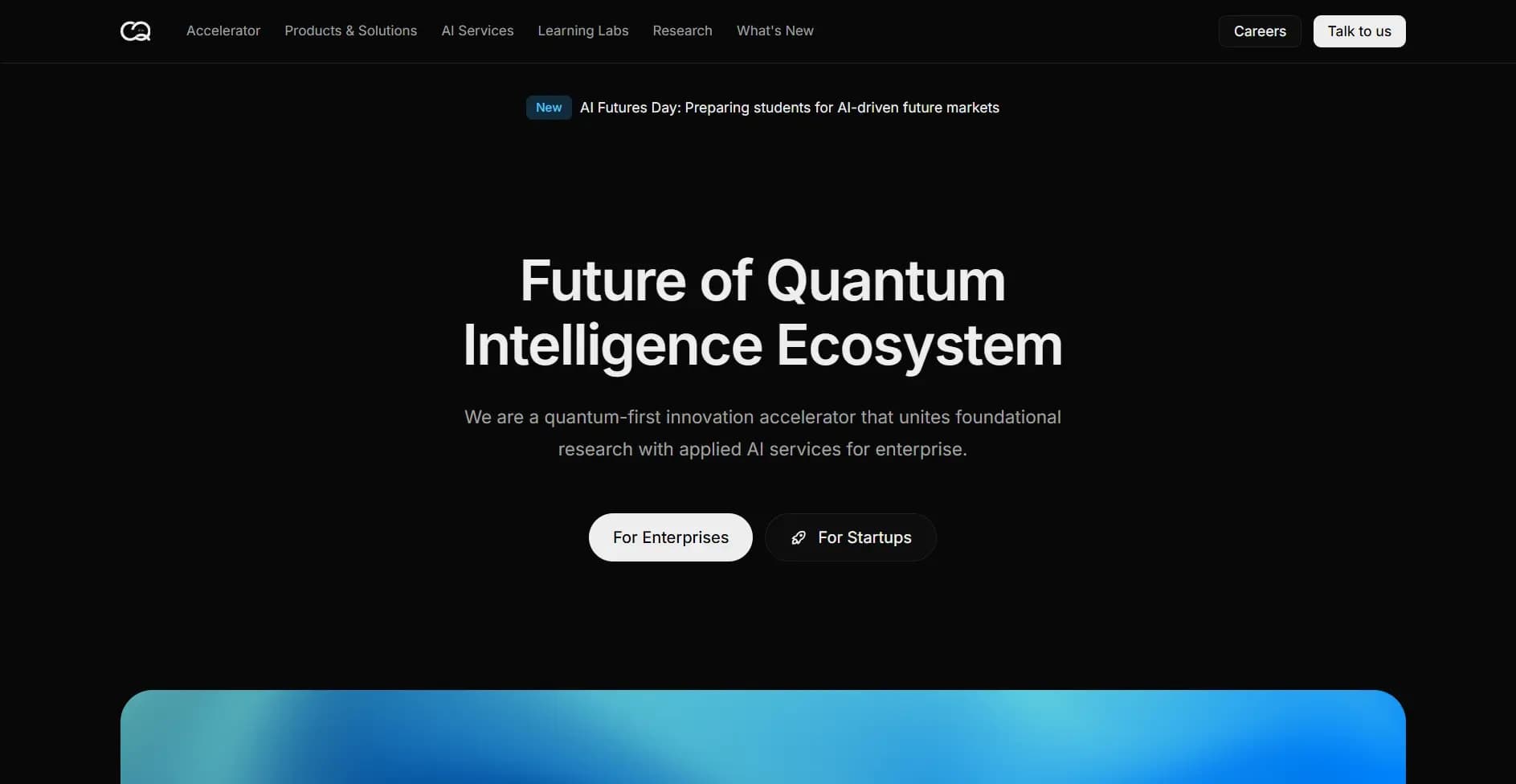 CQAI Website & Admin Dashboard — A production-grade company platform with public pages, careers, accelerator applications, announcements, and admin dashboard.